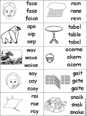 Multiple Choice Spelling -  Words
