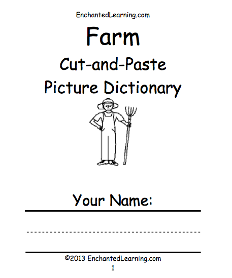 Search result: 'Farm Cut-and-Paste Picture Dictionary - A Short Book to Print'