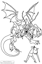 The Jabberwock Coloring Page